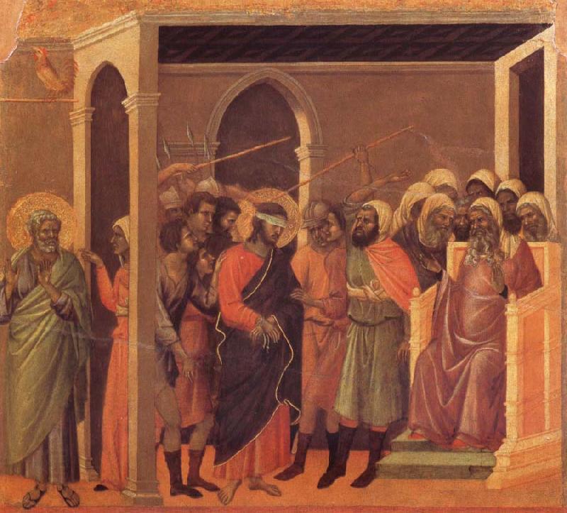 Duccio di Buoninsegna The third verloochening of Christ China oil painting art